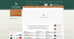 Desktop Screenshot of jaspalhospitalambala.com